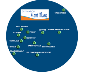 Plan du pays du mont Blanc