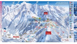 Plan du domaine skiable des Houches